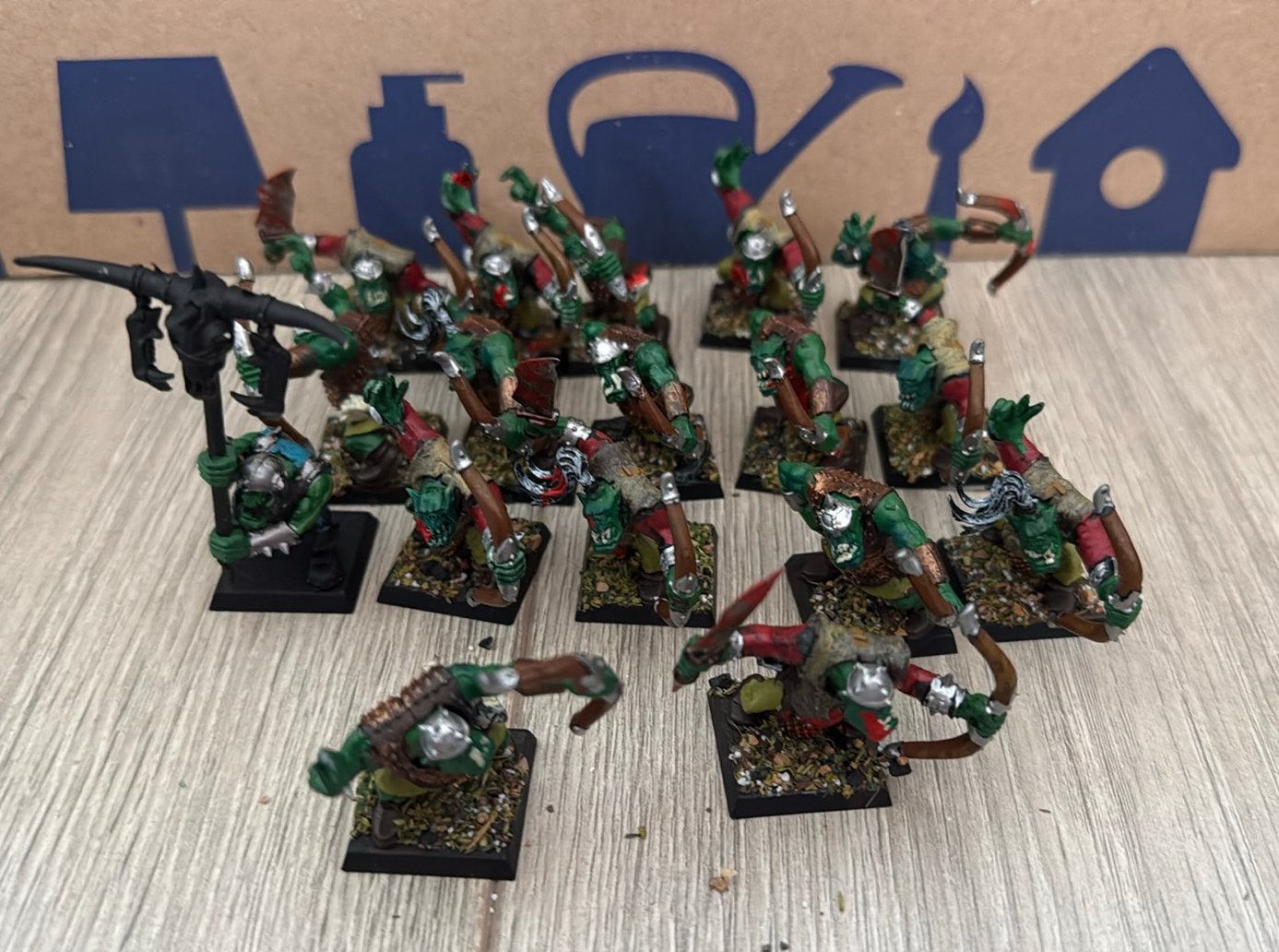 Warhammer TOW Orc archers 17x, Ophalen of Verzenden, Zo goed als nieuw, Warhammer