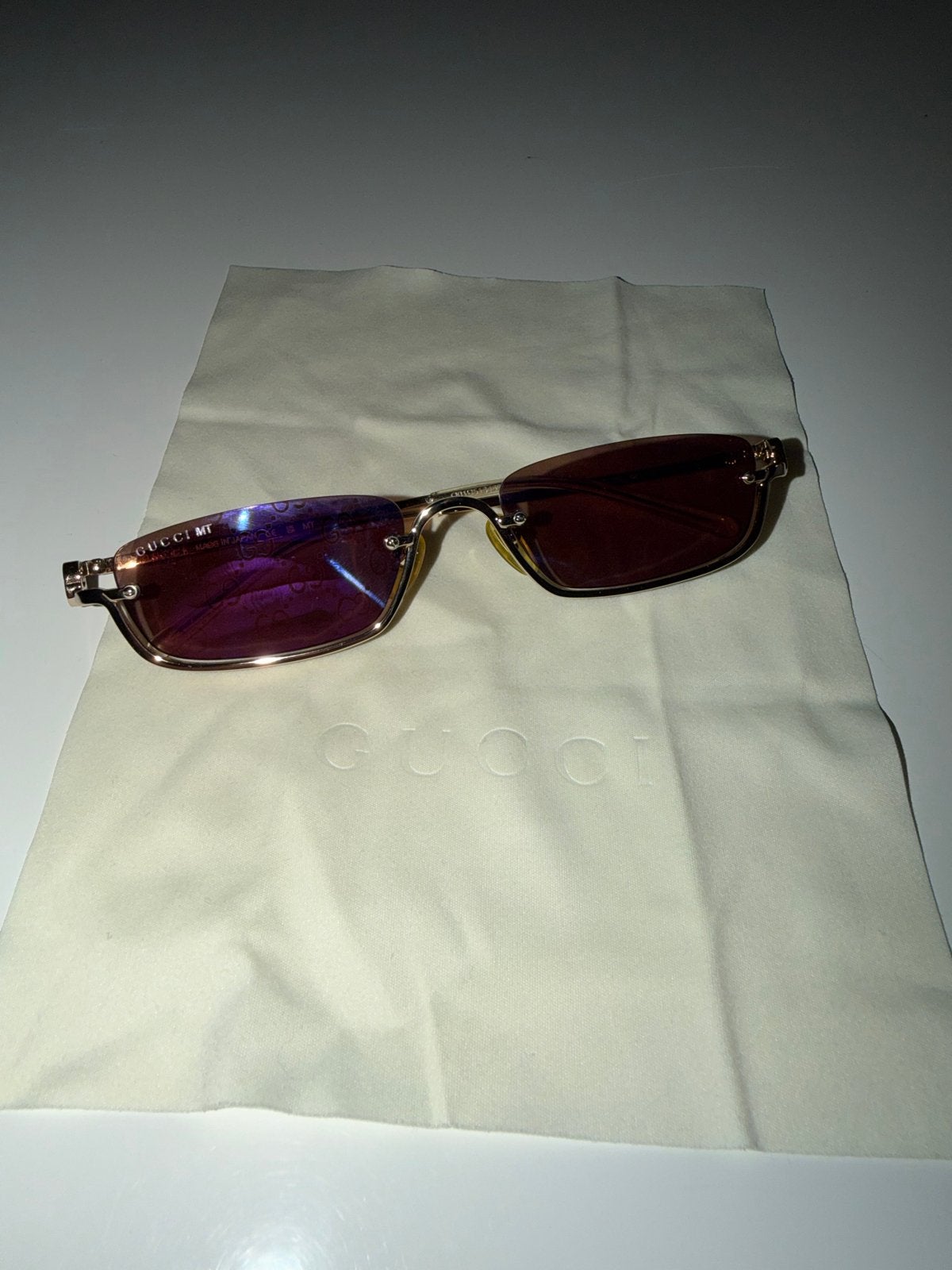Gucci zonnebril GG1278S 005 - Zo goed als nieuw, Ophalen of Verzenden, Zo goed als nieuw, Paars, Zonnebril