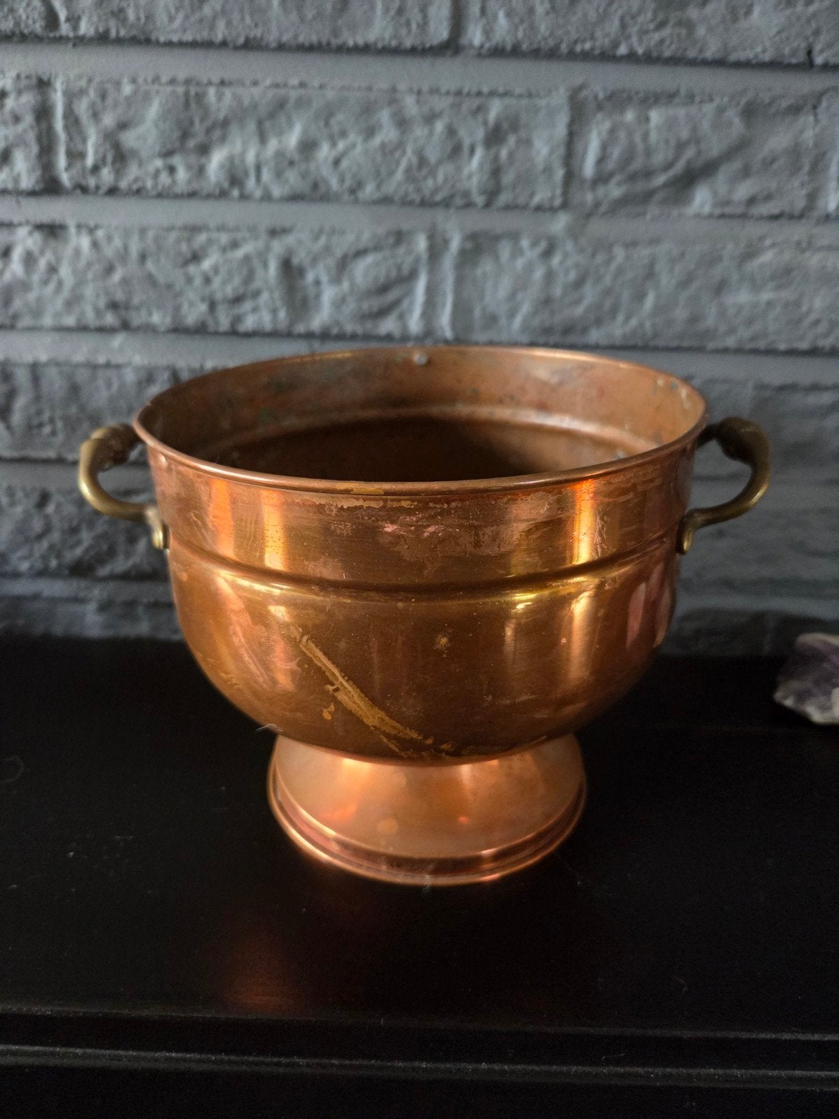 Koperen (hang)pot, Antiek en Kunst, Antiek | Koper en Brons, Ophalen of Verzenden, Koper