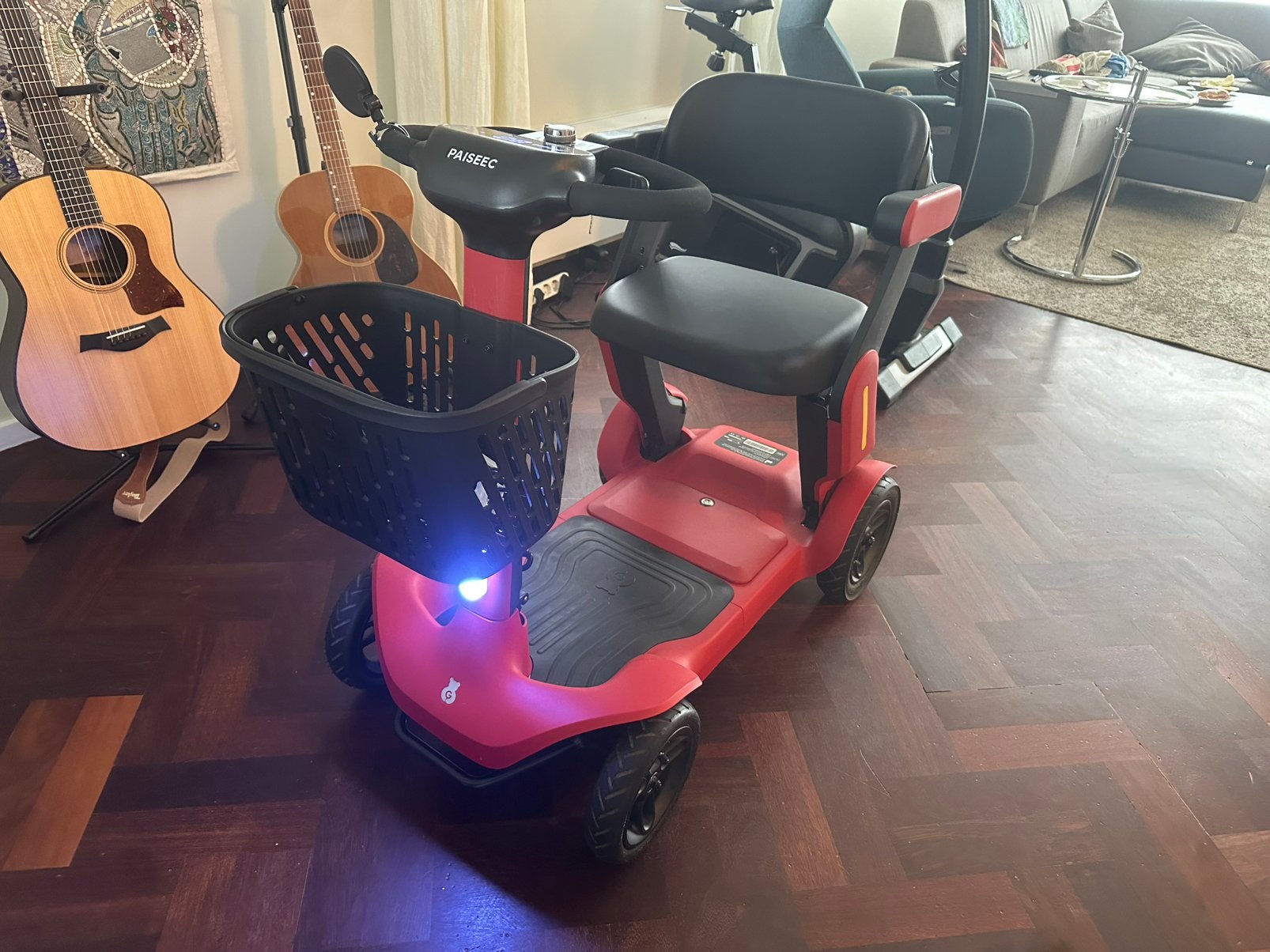Paiseec scootmobiel (rood), Ophalen, Zo goed als nieuw, Elektrische rolstoel