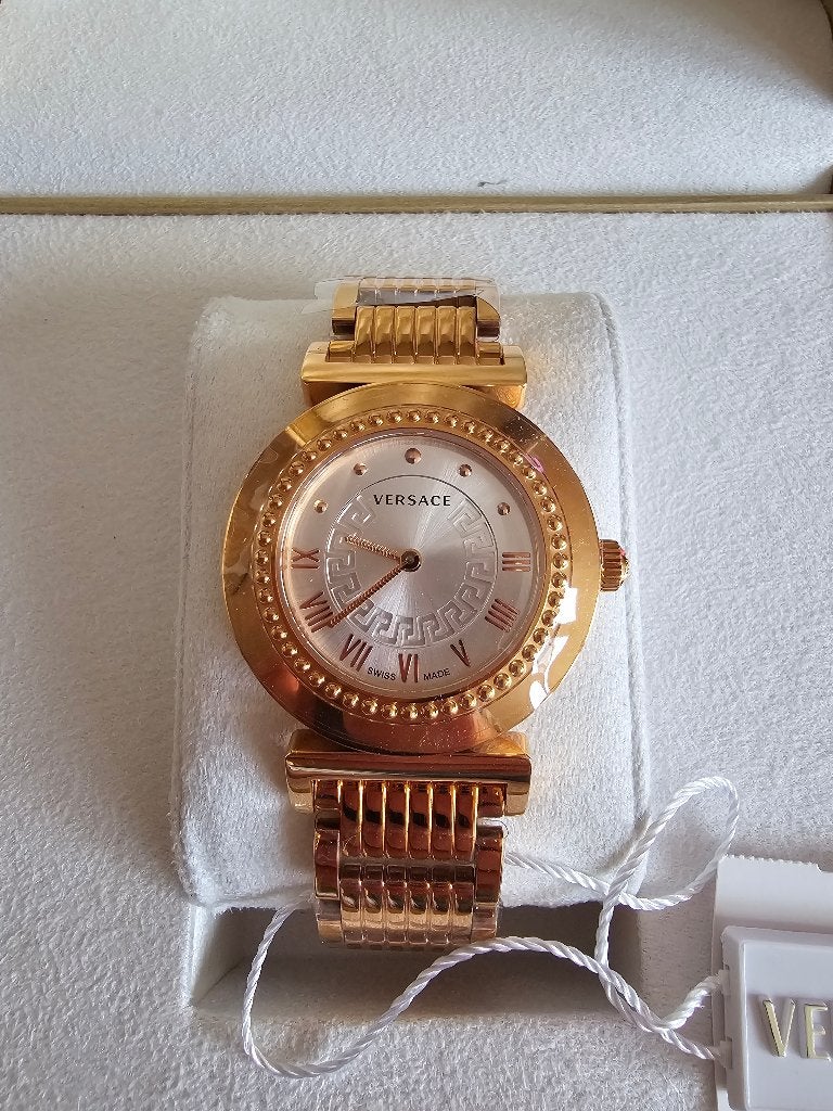Versace Horloge, Overige merken, Nieuw, Ophalen of Verzenden, Goud