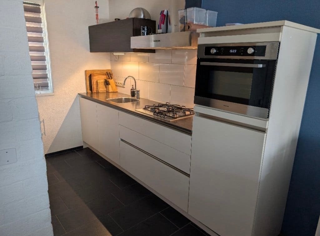 ✨HOOGGLANS GREEPLOOS RECHTE KEUKEN 3 METER   ✨, Ophalen, Wit, Enkelwandige keuken, Zo goed als nieuw