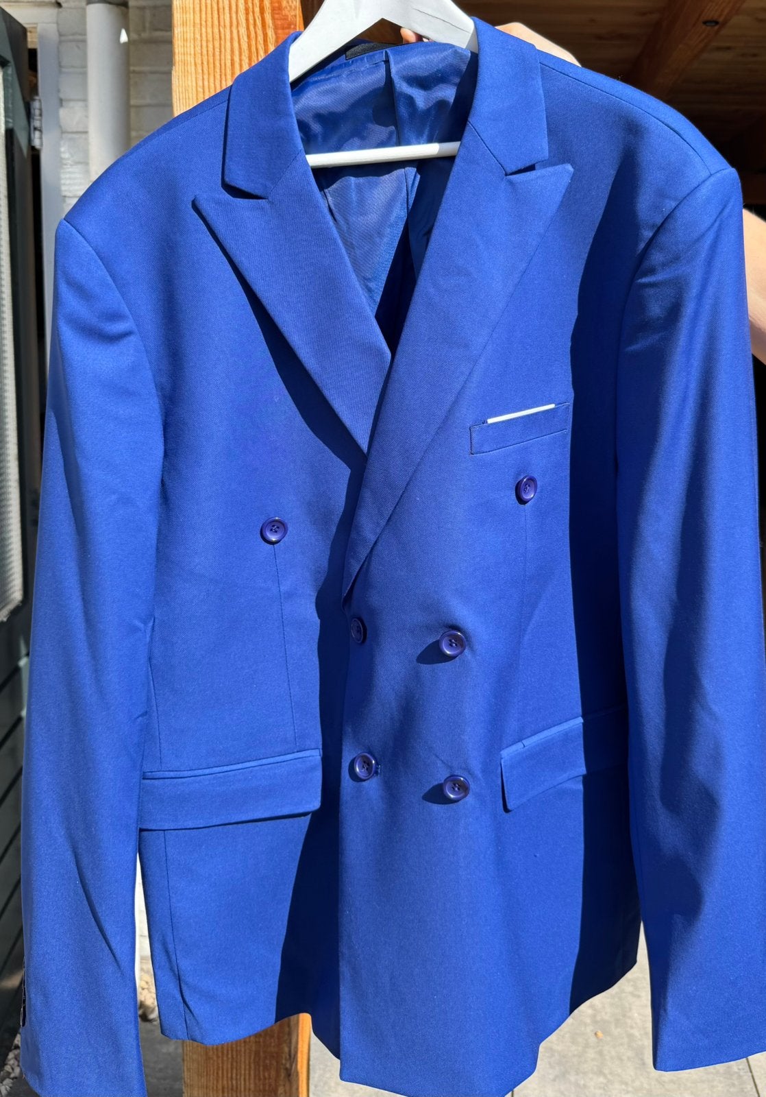 Nieuw 2-delig pak, Letenta, Alain, maat 58, koningsblauw, Ophalen of Verzenden, Nieuw, Maat 56/58 (XL), Blauw