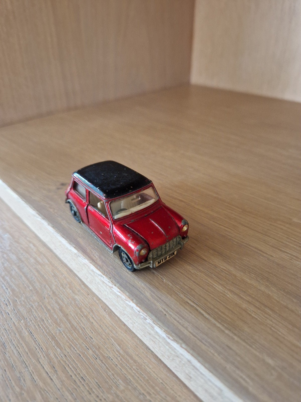 Dinky Toys Mini Cooper - Vintage Modelauto, Ophalen of Verzenden, Gebruikt