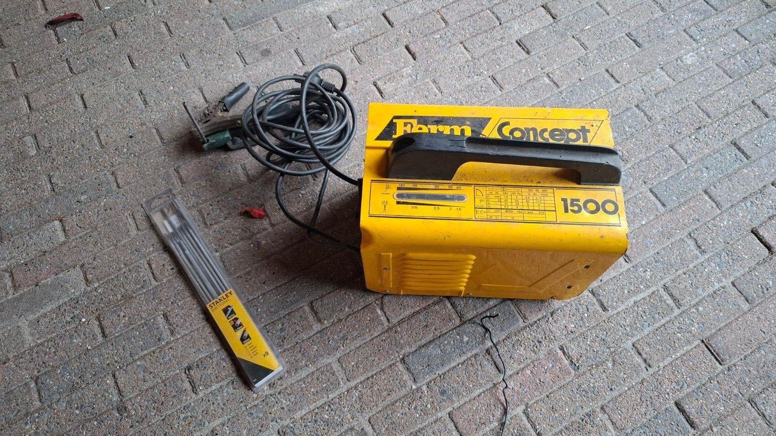 Ferm concept 1500 lasapparaat, Ophalen, Gebruikt, Minder dan 150 ampère, Elektroden
