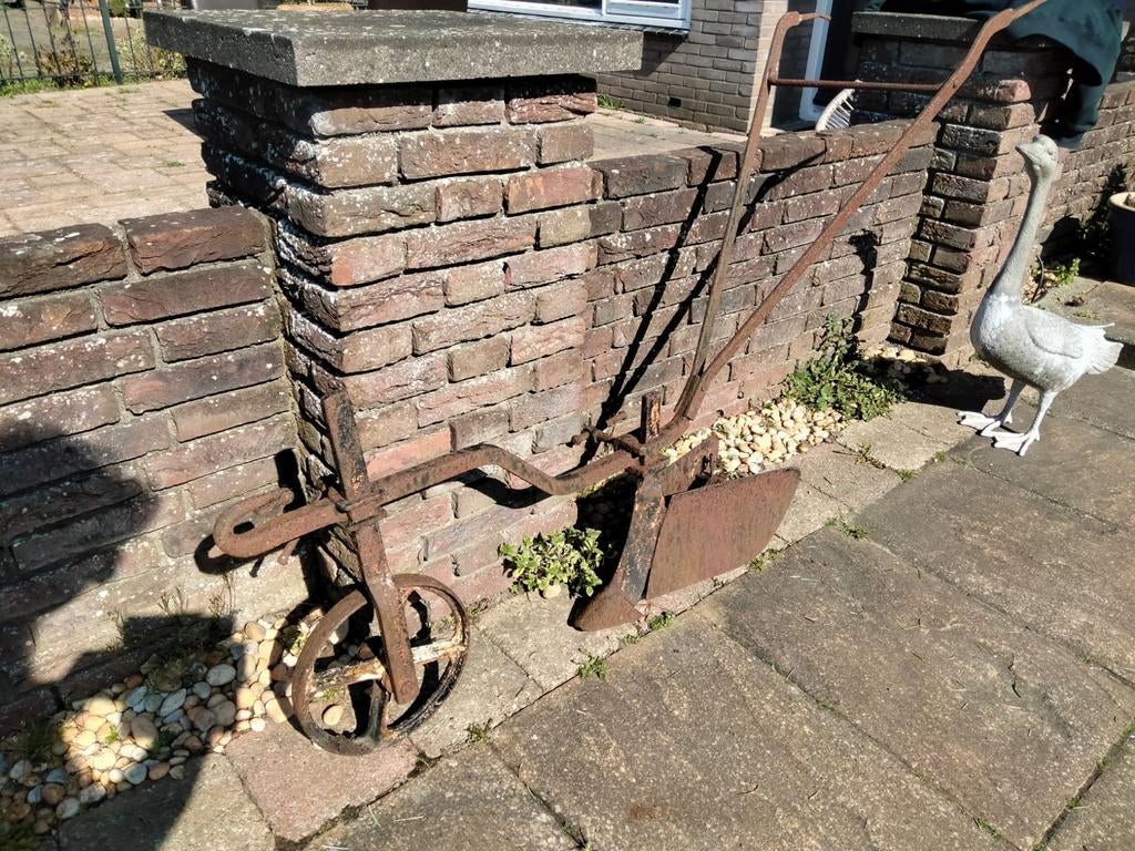 3 antieke landbouw werktuigen., Antiek en Kunst, Ophalen of Verzenden