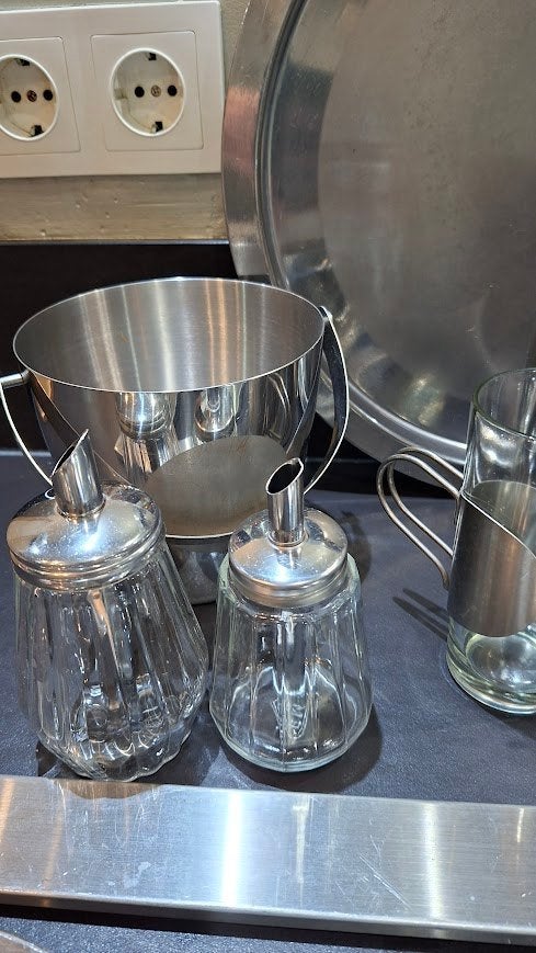 Diverse RVS items voor keuken en serveren, Ophalen, Gebruikt, Overige typen, Overige stijlen