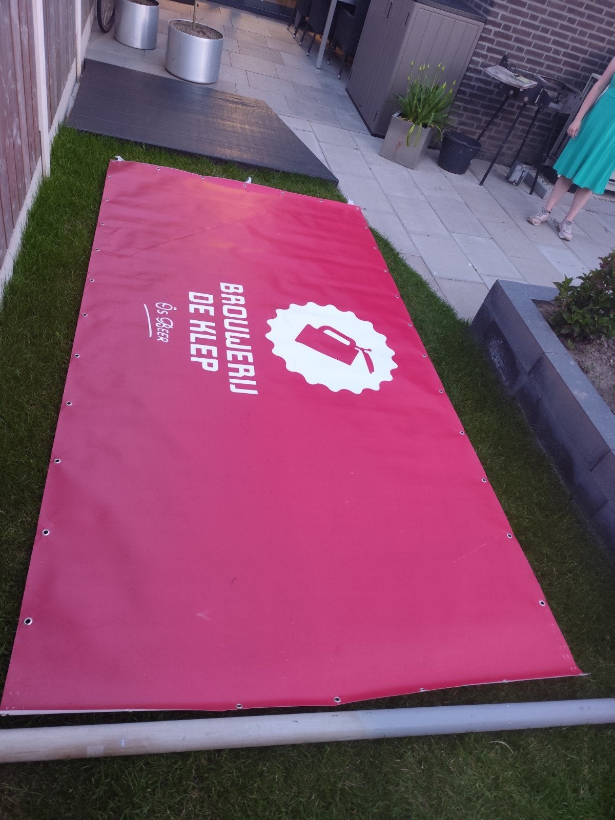Brouwerij De Klep Banner, Ophalen of Verzenden, Gebruikt