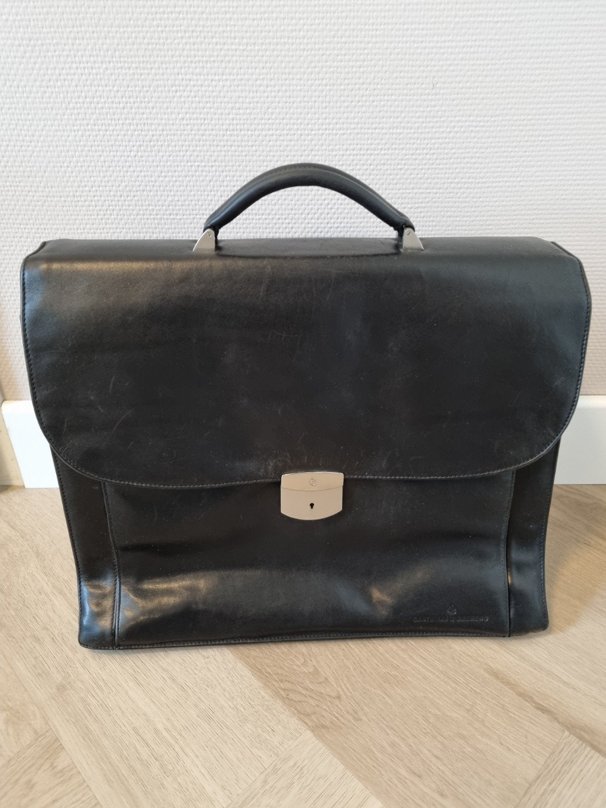 Leren Aktetas / Laptoptas - Castelijn & Beerens, Gebruikt, Bruin, Aktetas of Boekentas, Leer