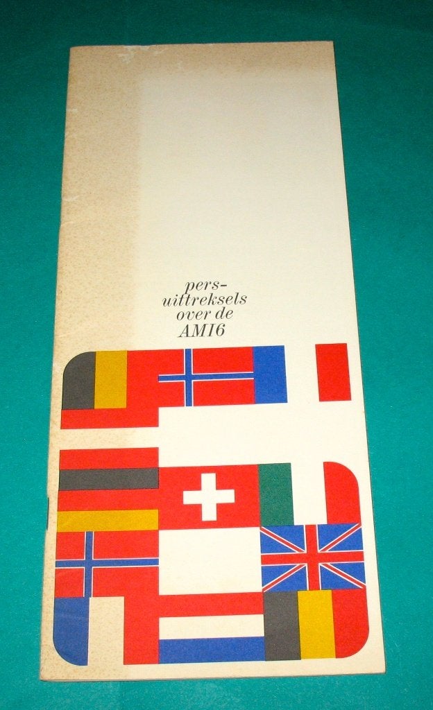 Folder Citroen AMI 6 persuittreksels 1964 autofolder Citroën, Ophalen of Verzenden, Gelezen, Citroën, Citroën