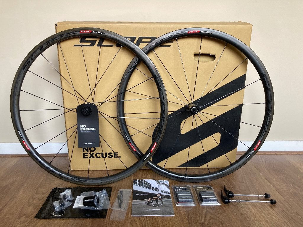 Scope R3c carbon velgrem wielset *Nieuwstaat*, Scope, Zo goed als nieuw, Racefiets, Carbon