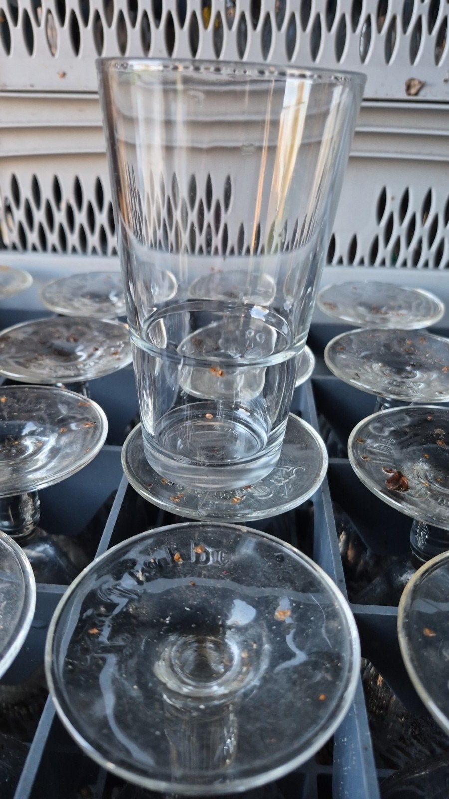 6 bierglazen vaasje - Zo goed als nieuw, Ophalen, Zo goed als nieuw, Glas
