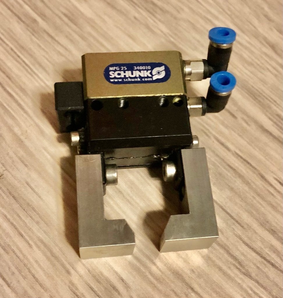 SCHUNK - Parallelgrijper / Gripper met armatuur - MPG 25, Hobby en Vrije tijd, Ophalen of Verzenden, Zo goed als nieuw