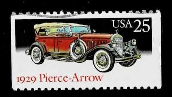 postzegel 1823 USA auto Pierce-Arrow 1929, Ophalen of Verzenden, Gestempeld, Noord-Amerika
