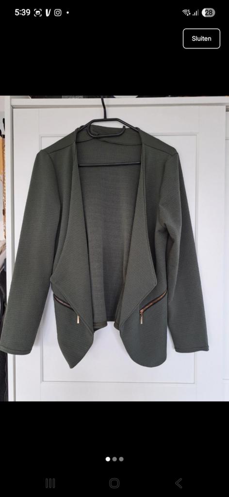Groene blazer, Ophalen of Verzenden, Zo goed als nieuw, Jasje, Maat 36 (S)