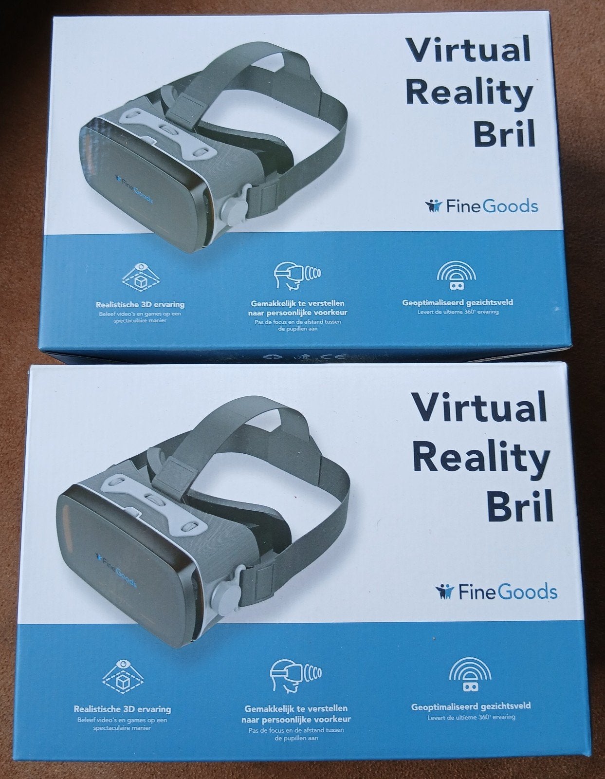2 x Finegoods virtual reality brillen . Nieuw, Spelcomputers en Games, Virtual Reality, Ophalen of Verzenden, Nieuw, VR-bril, Telefoon