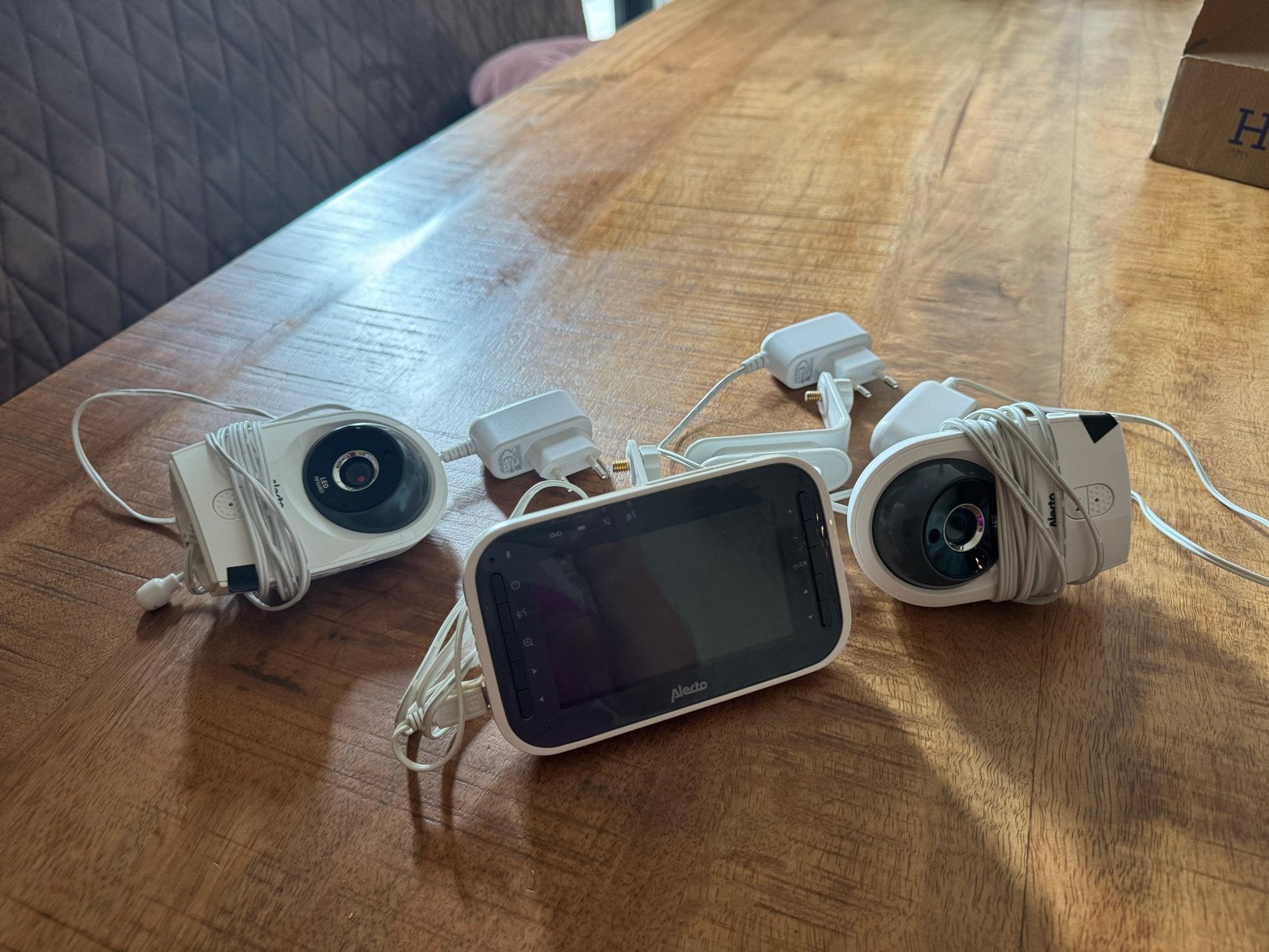Alecto babyfoon met 2 camera's, Kinderen en Baby's, Babyfoons, Ophalen, Gebruikt, 100 tot 250 meter, Camera