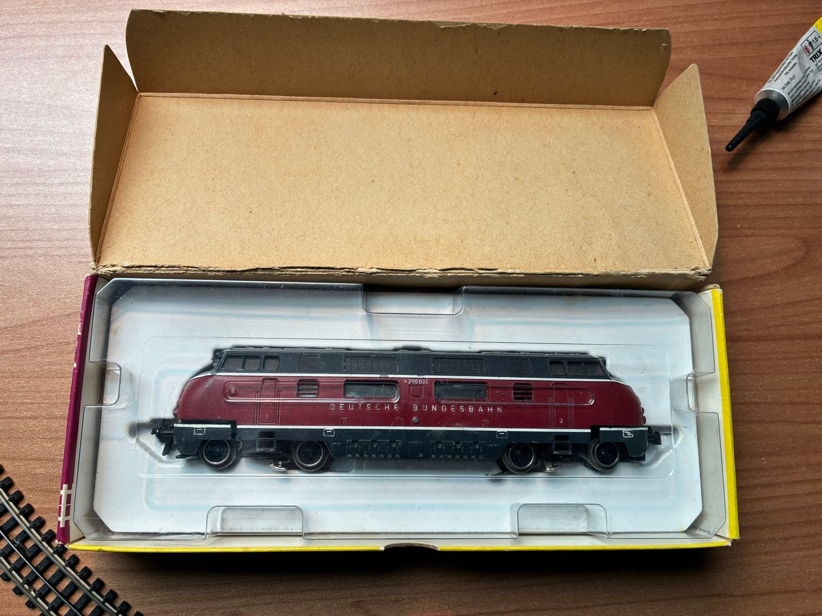 Trix express Locomotief V200035 Deutsche Bundesbahn, Gebruikt, Fleischmann, Ophalen of Verzenden, Analoog