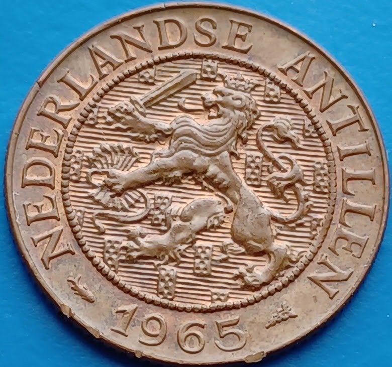 2 1/2 cent 1965 Nederlandse Antillen - Juliana, Ophalen of Verzenden, Koningin Juliana, Overige waardes, Losse munt