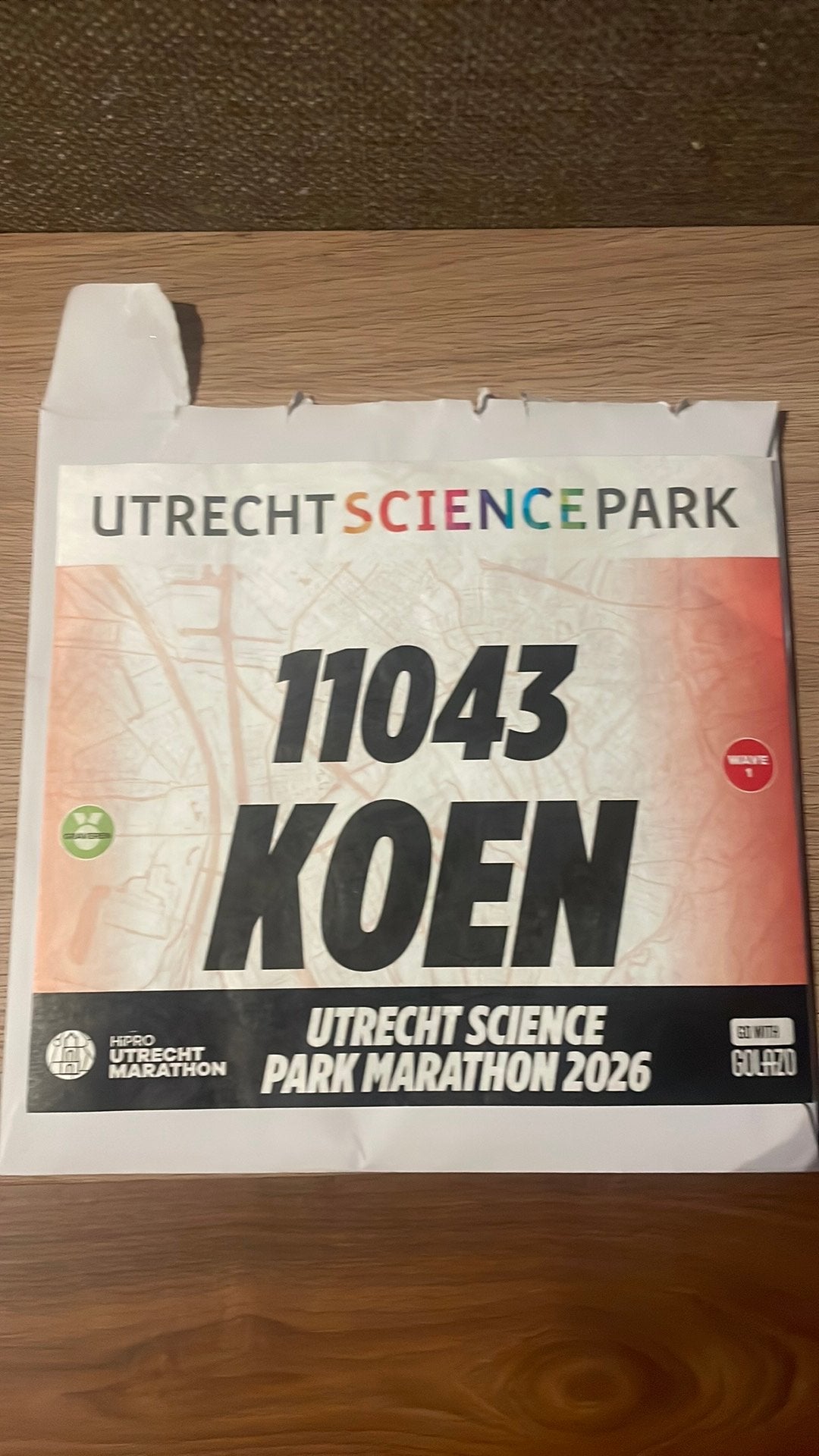 Hele marathon Utrecht met medaille gravure, Eén persoon