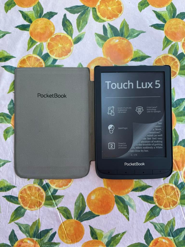 PocketBook Touch Lux 5 e-reader met SMARTlight als nieuw, Computers en Software, E-readers, 8 GB, Ophalen of Verzenden, Zo goed als nieuw