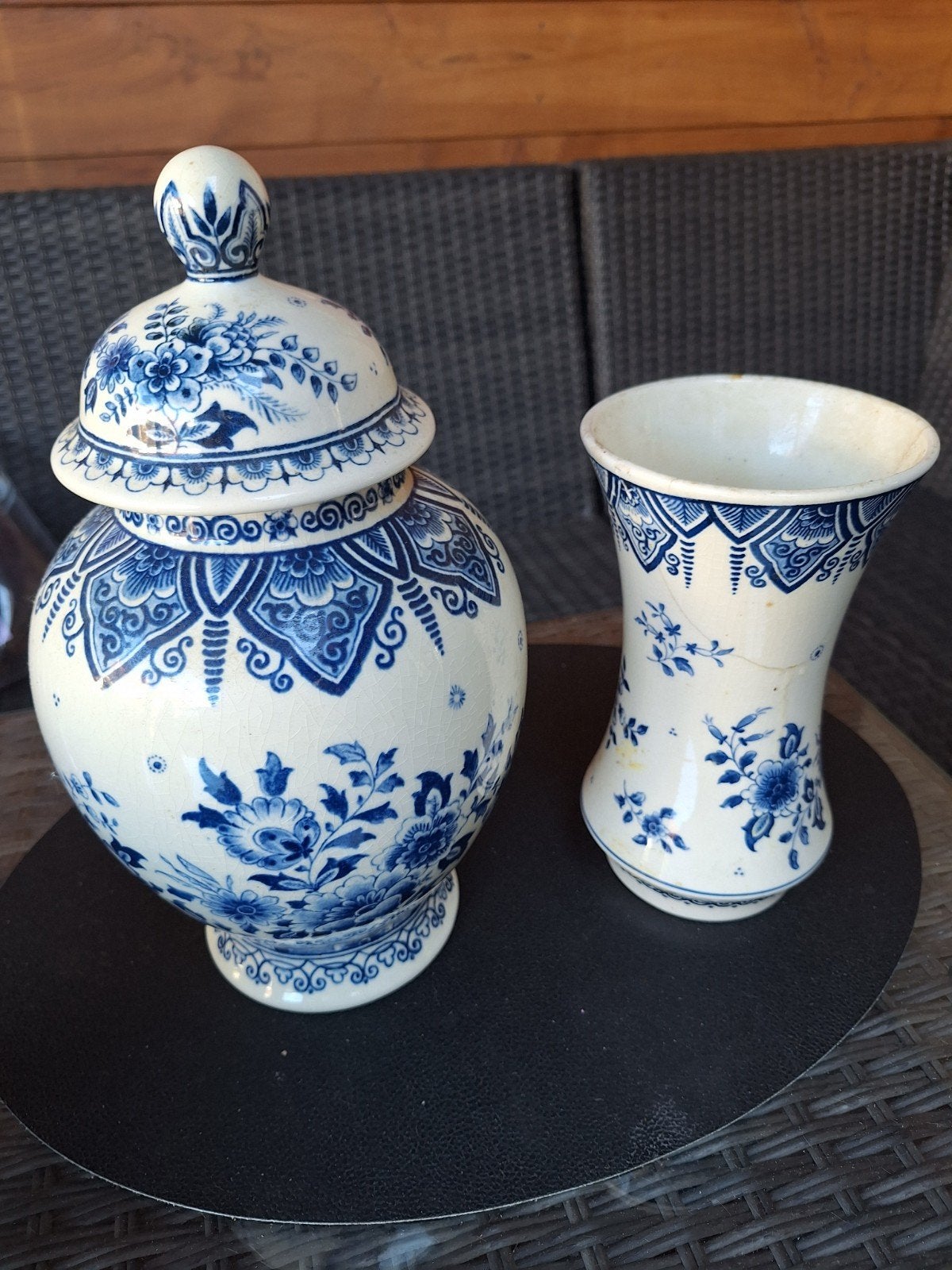 Antieke Mosa Maastricht Delfts Blauw, Antiek en Kunst, Antiek | Vazen, Ophalen of Verzenden