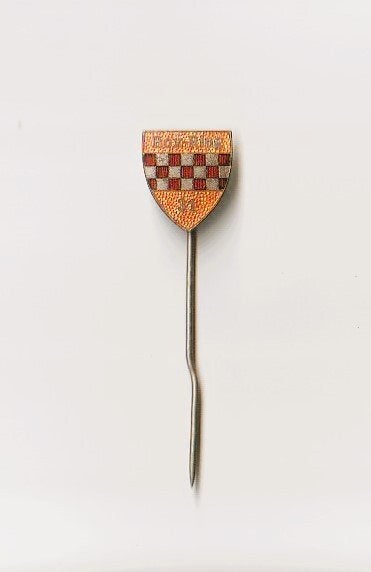 emaille boks speld Box-ring 31 met het wapen van Hamm, Dtsld, Ophalen of Verzenden, Nieuw, Overige onderwerpen, Speldje of Pin