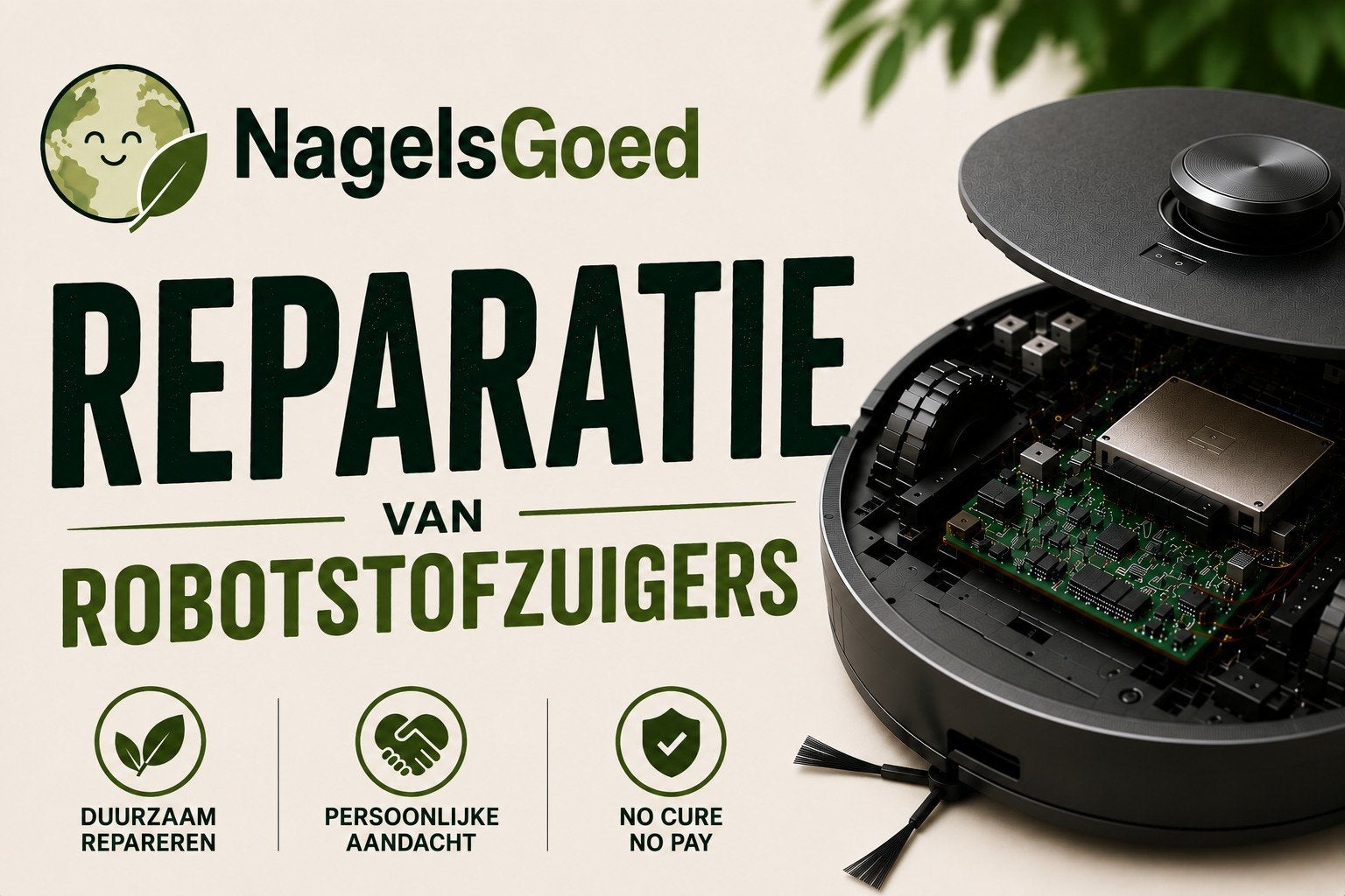 Defecte robotstofzuiger? Duurzaam repareren bij NagelsGoed!, Ophalen of Verzenden, Robotstofzuiger
