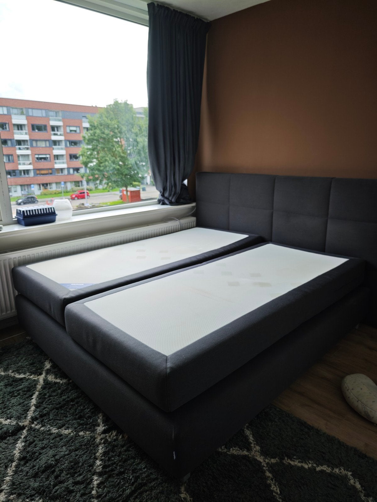Karlsson boxspring 180x200 - Zo goed als nieuw, Tweepersoons, Ophalen of Verzenden, Zo goed als nieuw, 180 cm