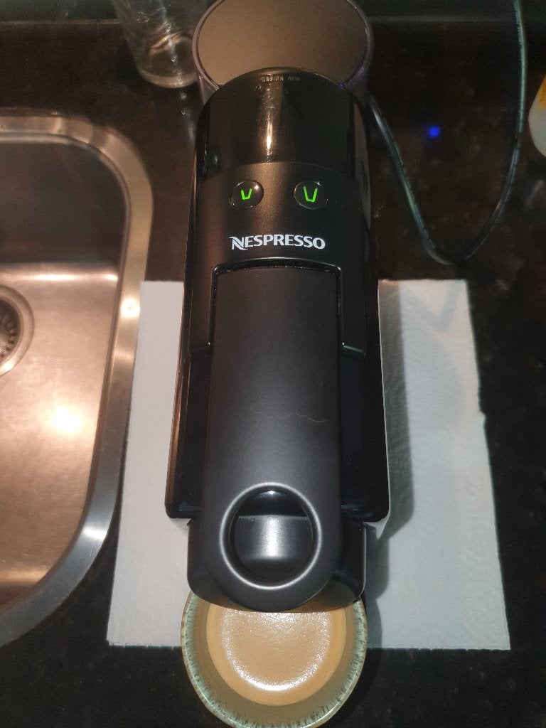 nespresso magimix essenza m115 mini, Koffiemachine, Ophalen of Verzenden, Zo goed als nieuw, 1 kopje