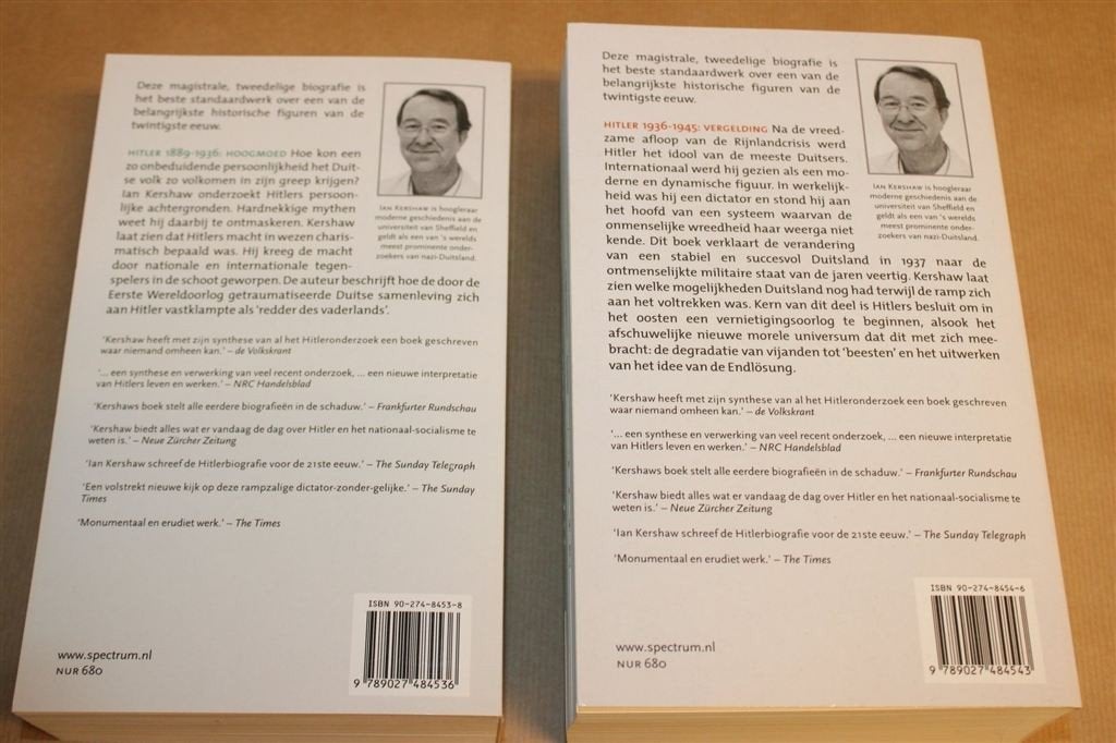 Hitler — Kershaw, 1889-1945, Complete Set, Boeken, Ophalen of Verzenden, Tweede Wereldoorlog, Zo goed als nieuw, Overige onderwerpen
