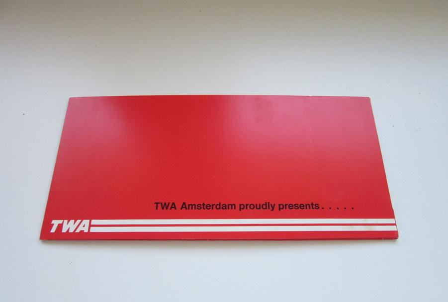 TWA Amsterdam proudly presents....brochure, Verzenden, Zo goed als nieuw, Overige typen