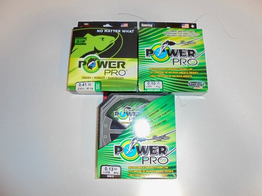 Power Pro Gevlochten lijn 275m 0,41mm  0,13mm en 0,10mm USA., Ophalen of Verzenden, Nieuw, Vislijn