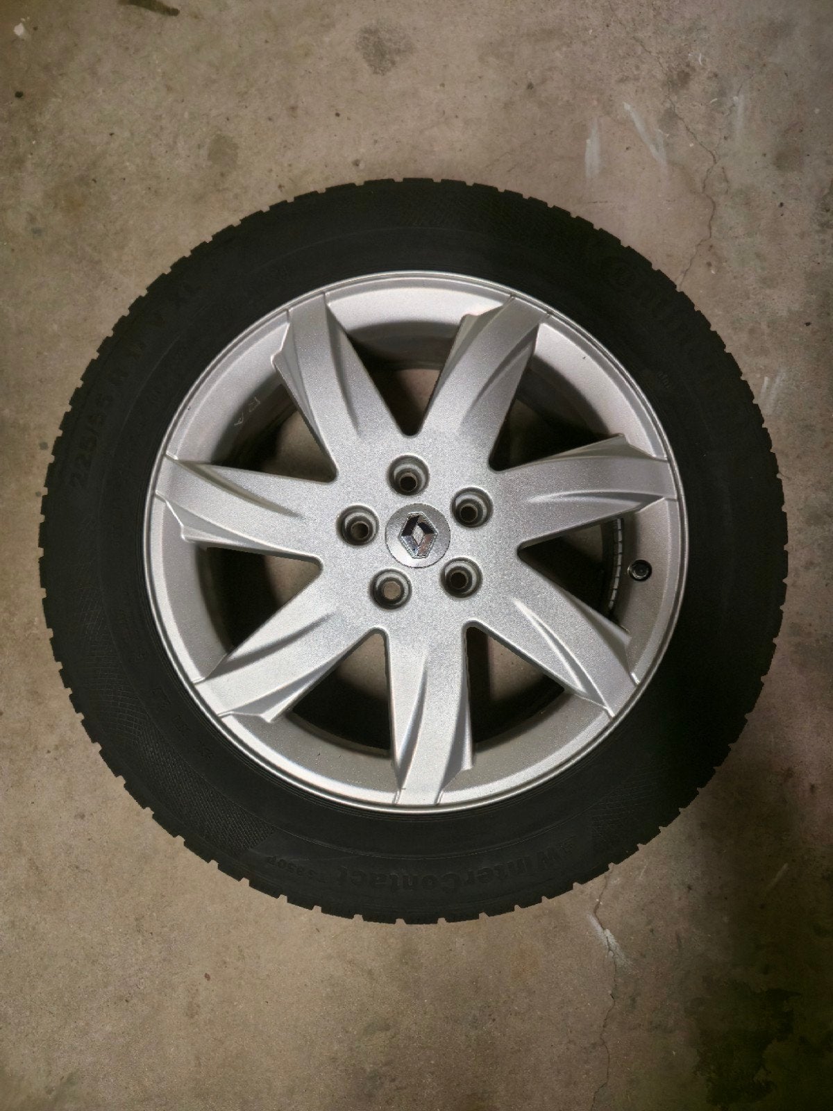 Renault Espace velgen met Conti WinterContact 255/55/R17 V, Gebruikt, Banden en Velgen, 17 inch, Personenwagen