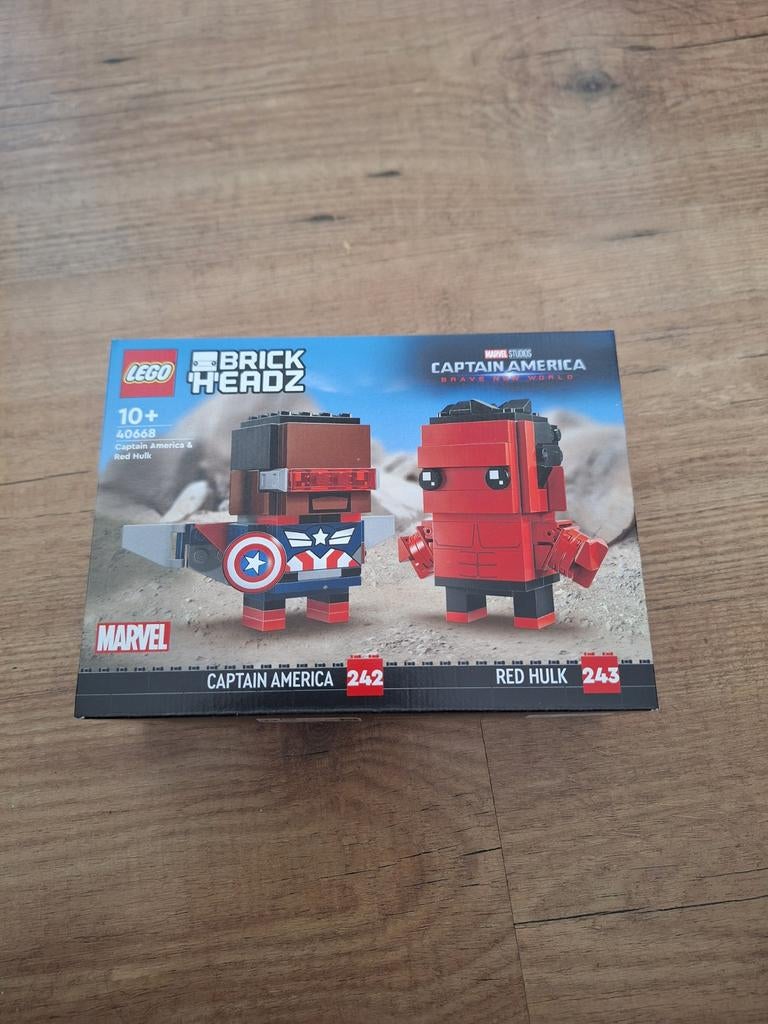 LEGO BrickHeadz Captain America & Red Hulk 40668 Nieuw, Marvel, Lego, Nieuw, Ophalen of Verzenden