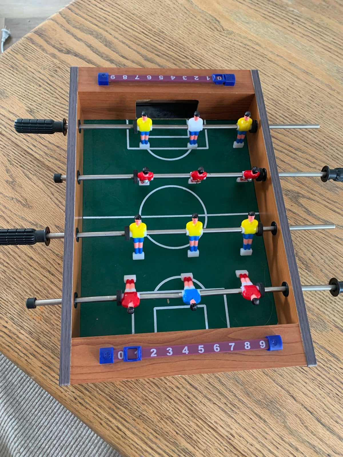 Mini Tafelvoetbalspel - Compact en Draagbaar, Ophalen of Verzenden, Gebruikt, Jongen of Meisje