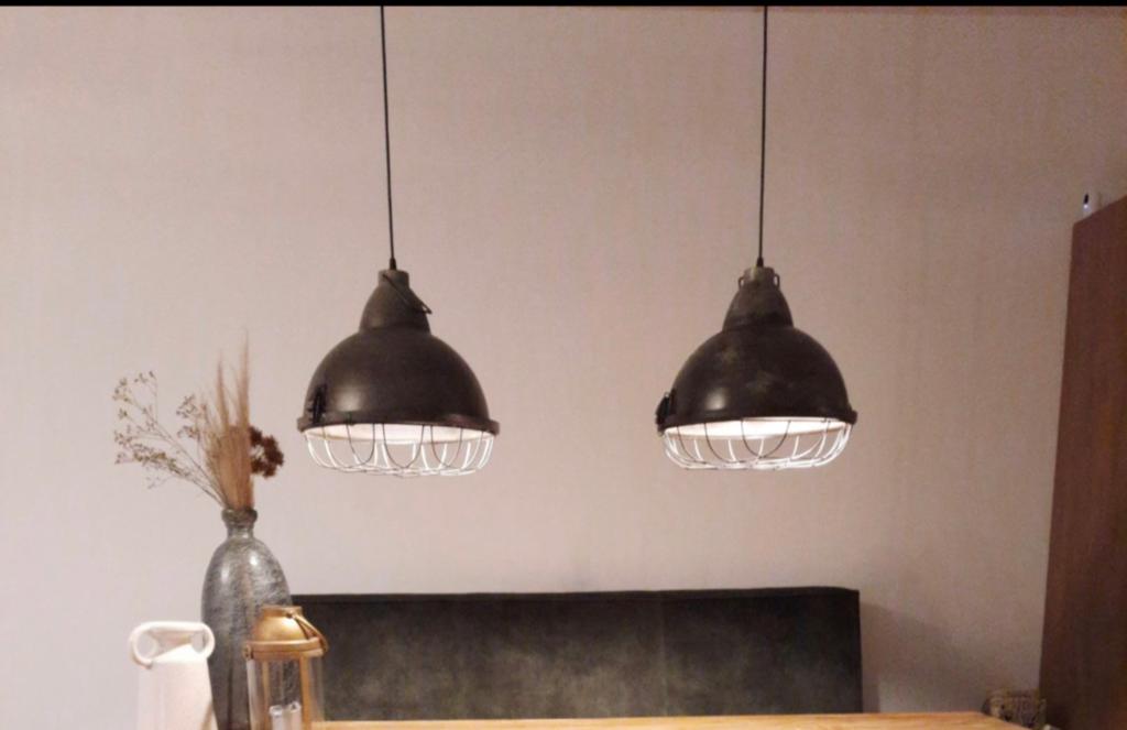 Industriele hanglamp, Ophalen of Verzenden, Zo goed als nieuw