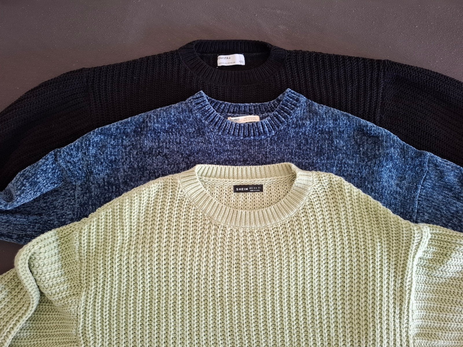 3 korte truien (Shein, Pull&Bear, Bershka), Zwart, Ophalen of Verzenden, Shein, Pull&Bear, Bershka, Maat 36 (S)