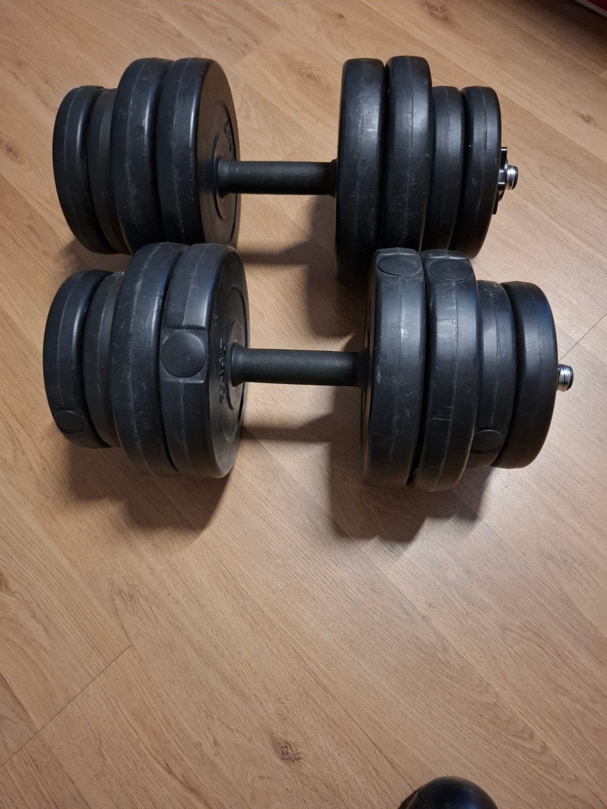Verstelbare Halterset - Ideaal voor Krachttraining Thuis, Ophalen of Verzenden, Gebruikt, Armen, Dumbbell
