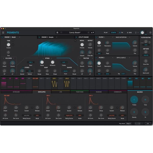 Arturia Pigments 7 MacOS/Windows, Ophalen, Zo goed als nieuw
