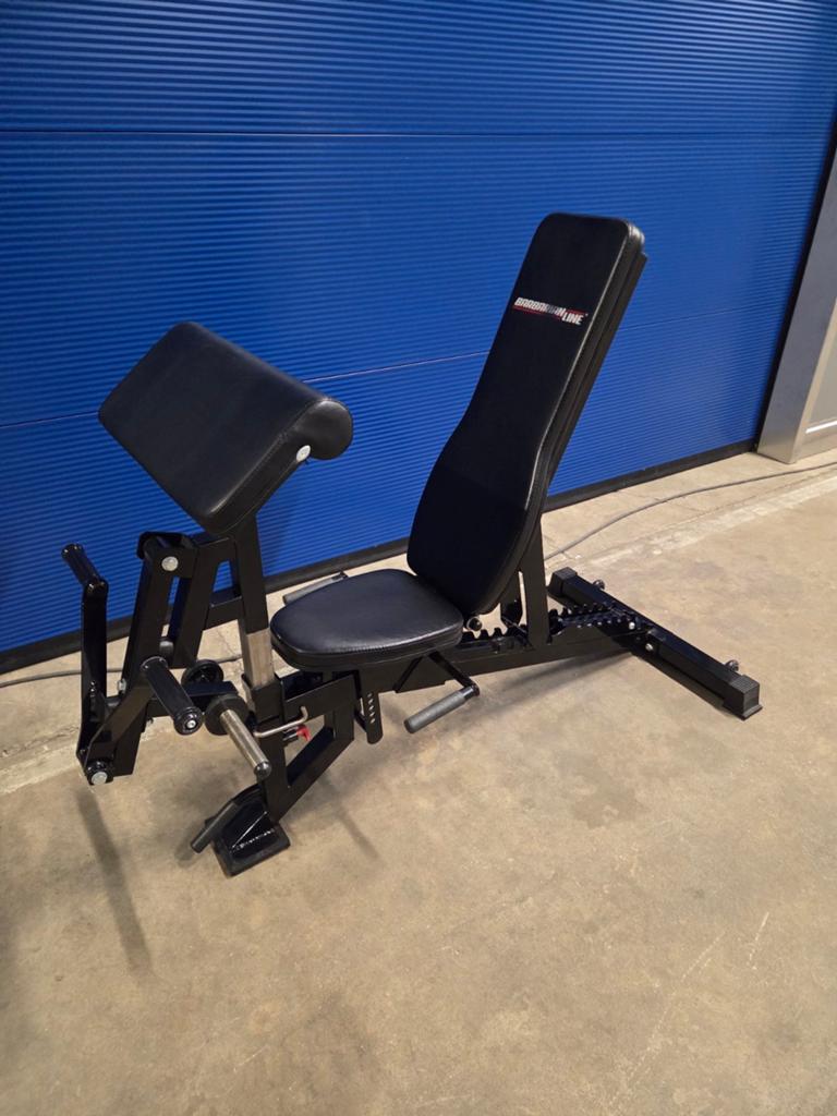 Barbarian atx halterbank bench leg curl biceps curl leg ex, Ophalen, Zo goed als nieuw, Fitnessbank
