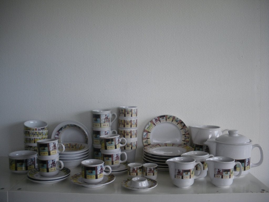 Jet Aap Noot Mies servies, Ophalen of Verzenden, Zo goed als nieuw, Bord(en), Overige stijlen