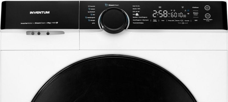 Inventum wasmachine VWM8010W - 8kg - Wit, 1200 tot 1600 toeren, Inventum Huishoudelijke Apparaten B.V., 8 tot 10 kg, Ophalen of Verzenden