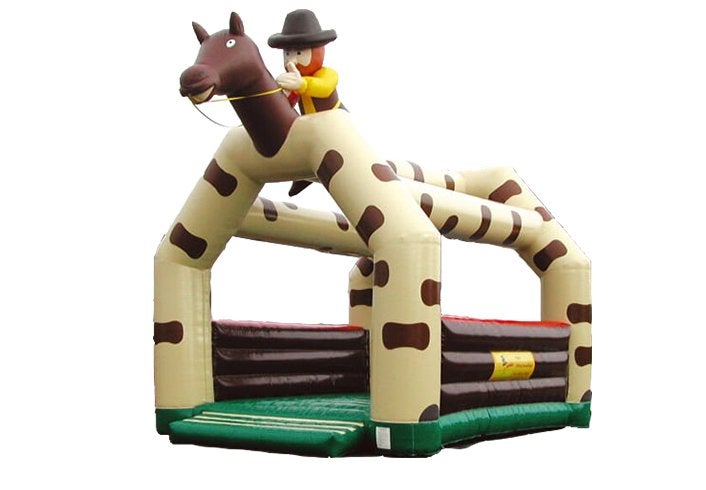 Opblaasbaar Springkussen met Cowboy en Paard, Ophalen, Gebruikt