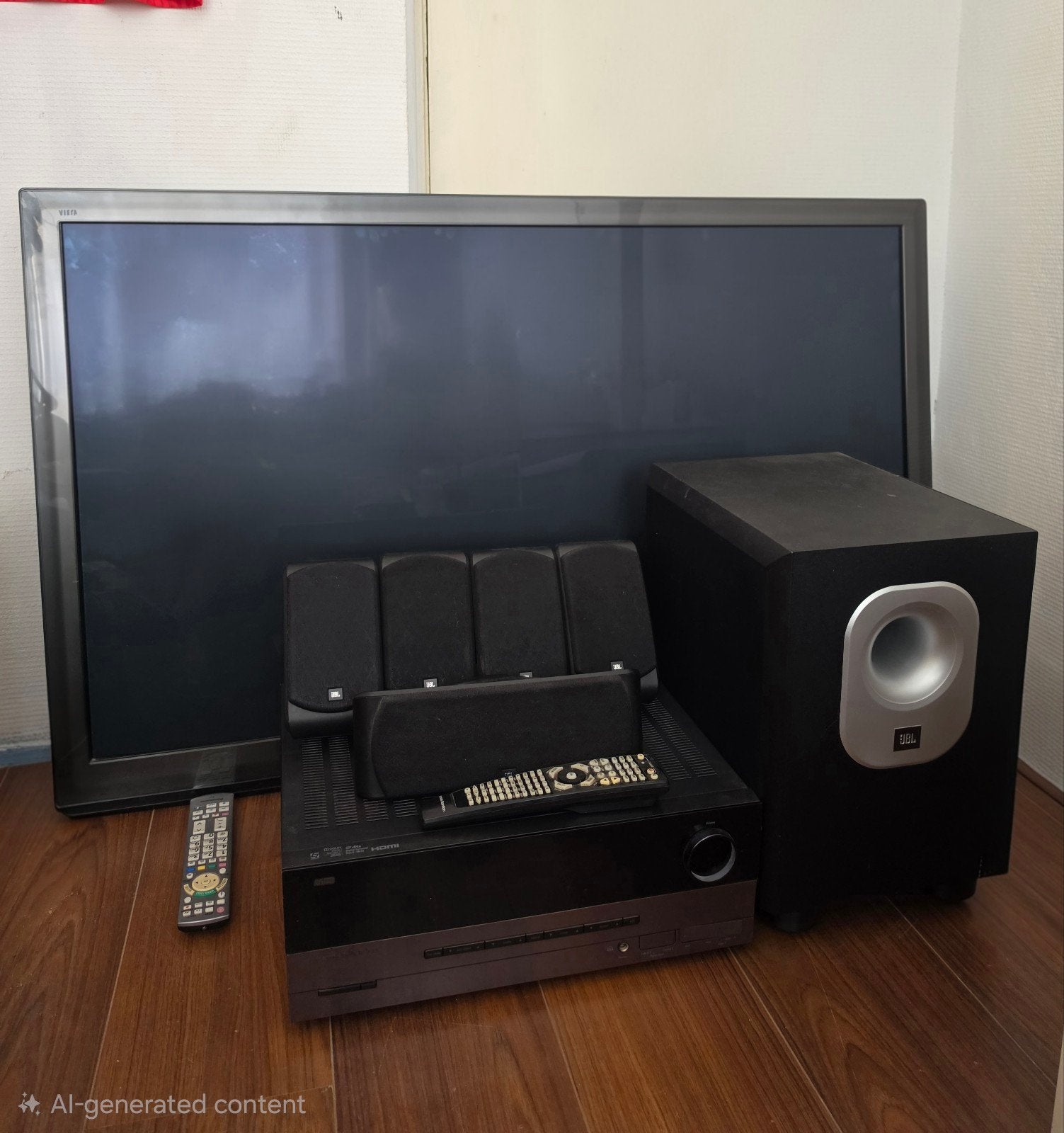 Harman Kardon 5.1 & 55" TV met afstandsbedieningen, Gebruikt, 5.1-systeem, Overige spelers, Ophalen