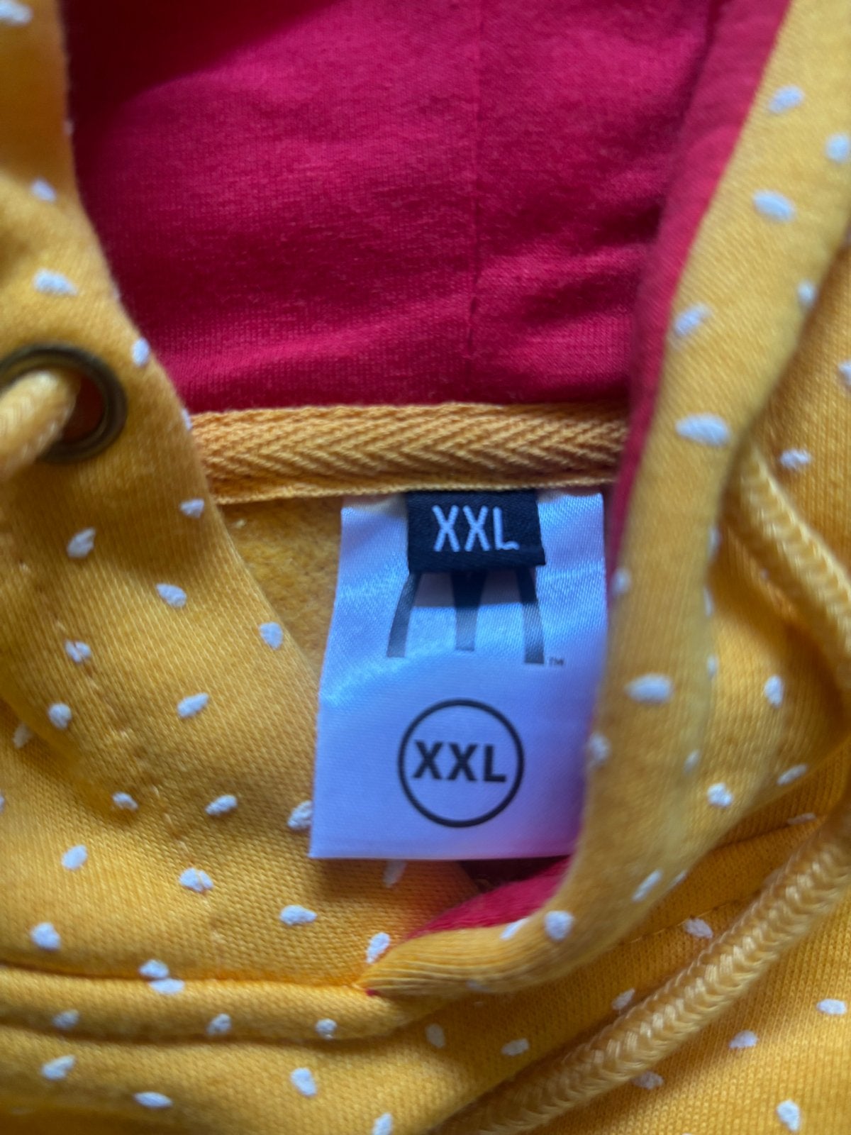 McDonald's Hoodie XXL - Geel met stippen, Ophalen of Verzenden, Zo goed als nieuw, Maat 46/48 (XL) of groter, Geel