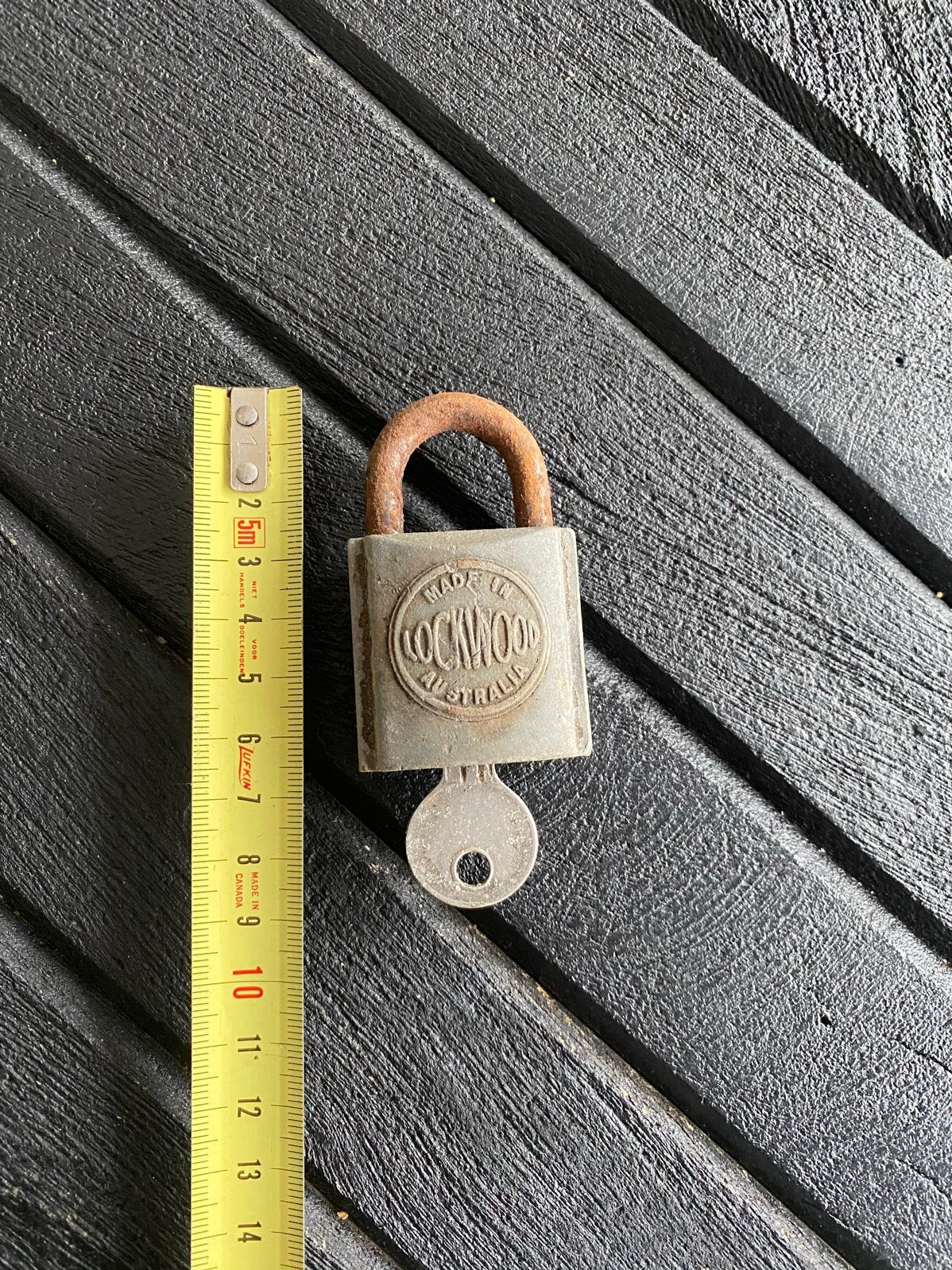 Antiek hangslot met sleutel - Vintage Lock, Verzenden