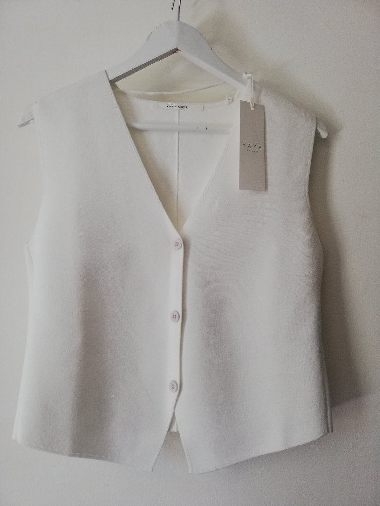 Nieuwe YAYA gilet mt S, Wit, Nieuw, Ophalen of Verzenden, Yaya