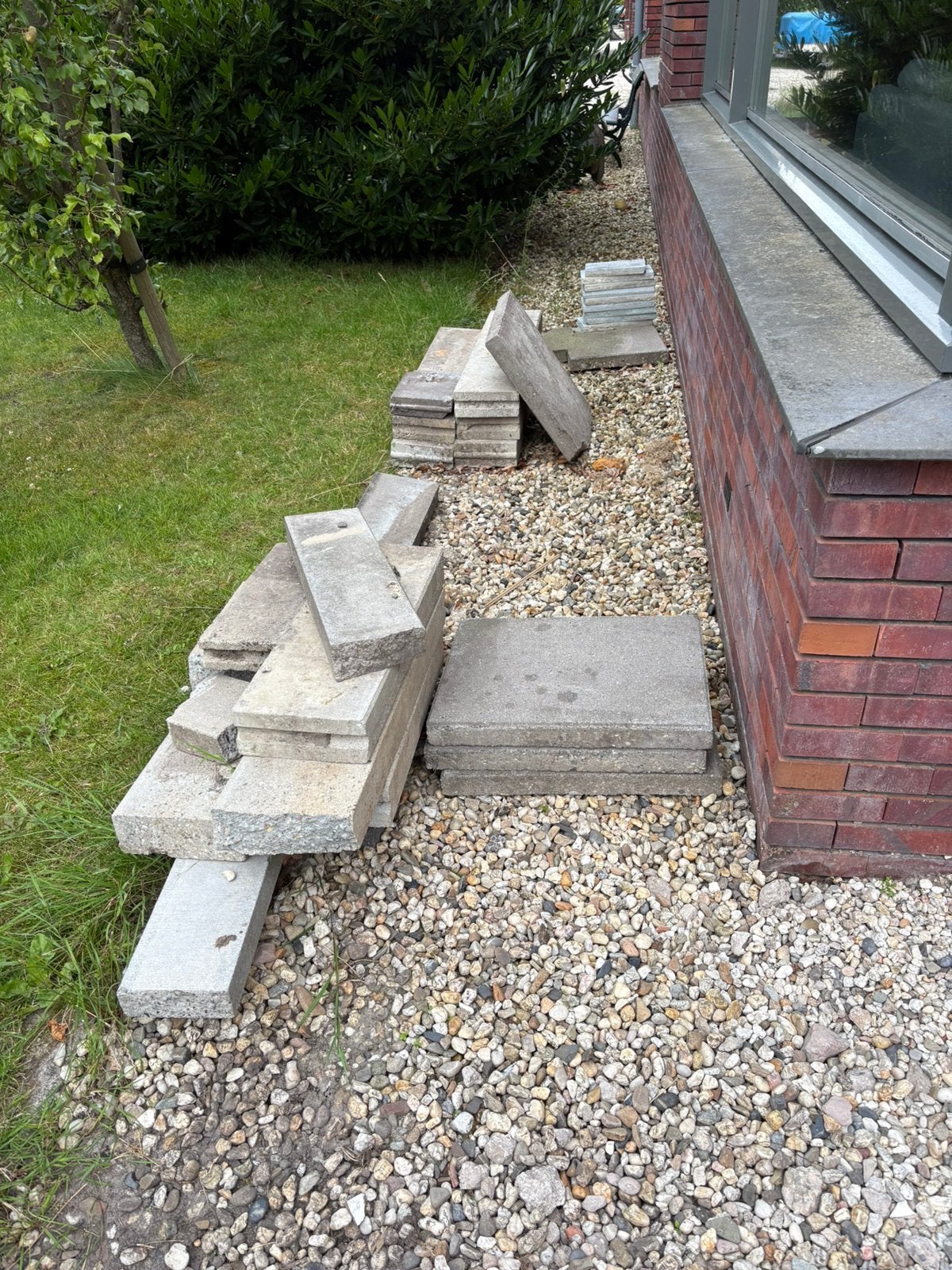 Gebruikte betonbanden voor tuin of oprit, Ophalen, Gebruikt, Overige typen, Minder dan 5 m²