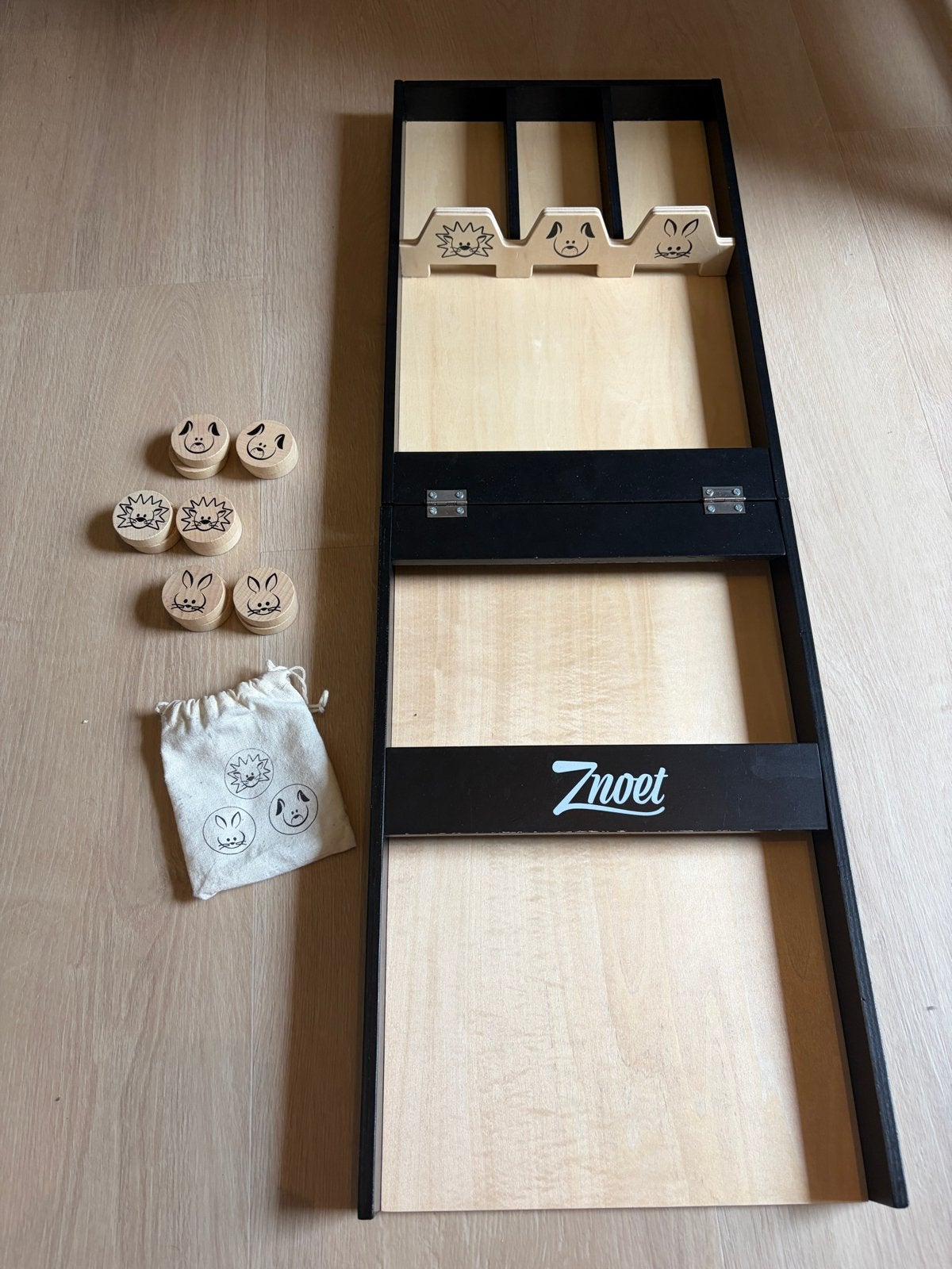 Znoet Sjoelbak voor Kinderen - Houten Sjoelspel, Ophalen of Verzenden, Zo goed als nieuw, Jongen of Meisje